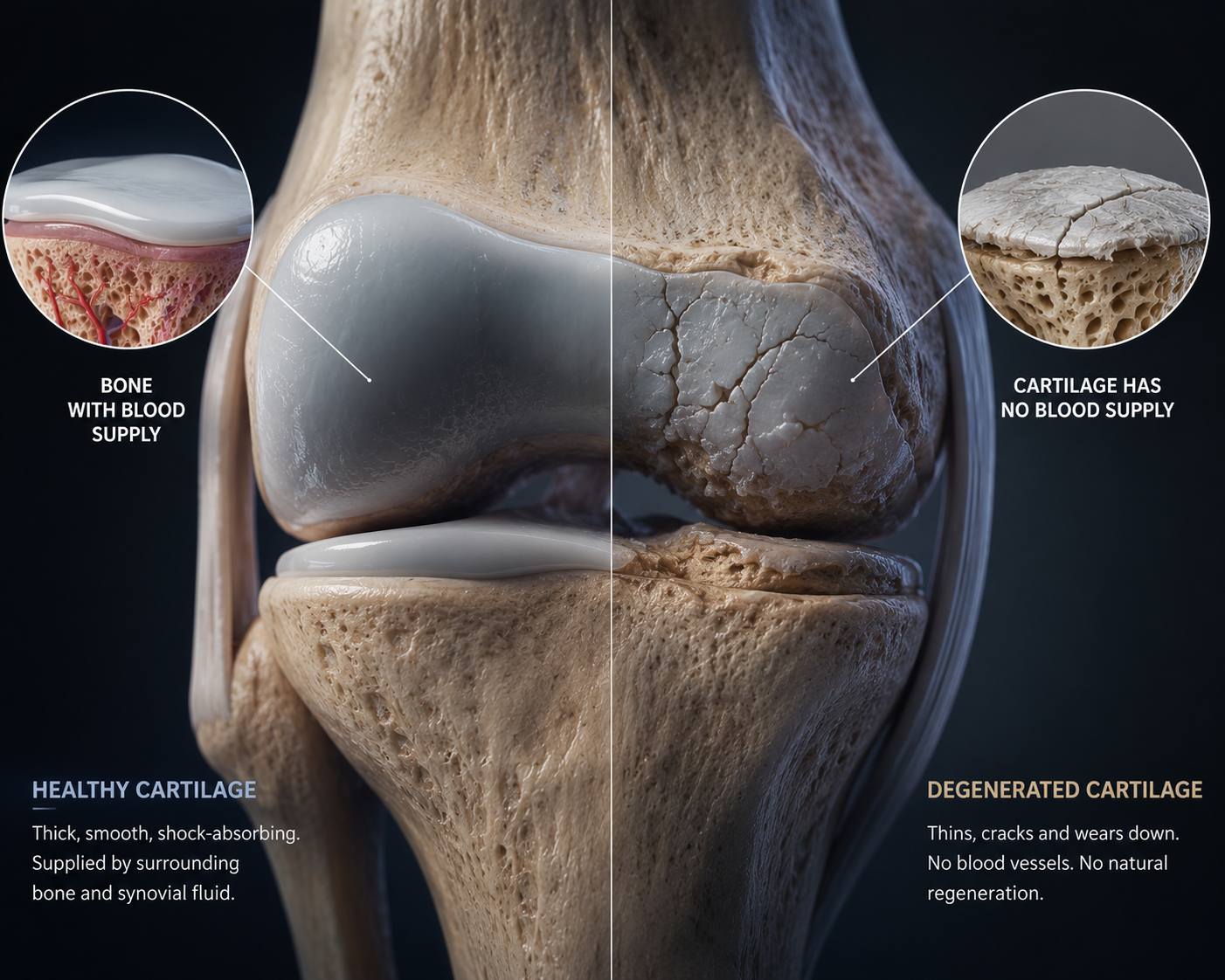 Root Cause #1: Cartilage Has No Blood Supply